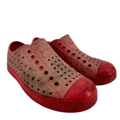 Native Jefferson Bling Glitter Slip-On Sneaker Lightweight EVA Pink Kids 12