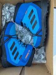 Kids adidas 5 1/2 Climawarm Terrex Waterproof Sneaker Snow Boots Bright Blue