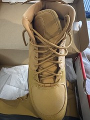Nike Manoa LTR GS Boots Wheat Black Unisex Kids US 6Y BQ5372-700