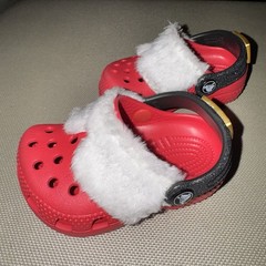 Crocs little Santa Classic Lined Clog infant Child size c4