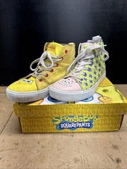 Nickelodeon Spongebob & Patrick Kids High Tops Shoes Fun Cartoon Youth Size 7