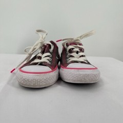 Kid’s Converse Chuck Taylor All Star Double-Tongue Sneakers Pink Grey Size 10.5