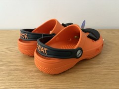 Crocs Kids Classic Jack-O-Lantern Glow Clog Halloween Orange Shoes J3 Big Kids 3