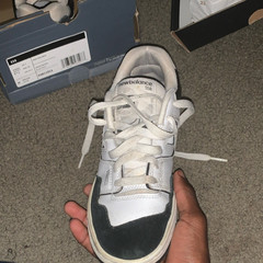 New Balance 550 White Black Leather Kids Sneakers US 5.5 EUR 38 GSB550CA