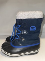 Sorel Yoot PAC Blue Waterproof Winter Snow Boots Kids Youth Toddler Size 3