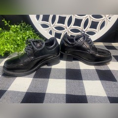 Kids Drexlite Classic Black Lace-Up Dress Shoes