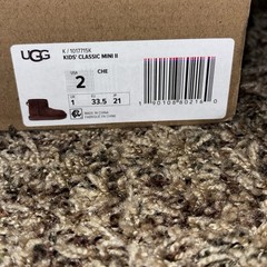 UGG Classic Mini II Boot Kids Size 2 Chestnut 1017715K New