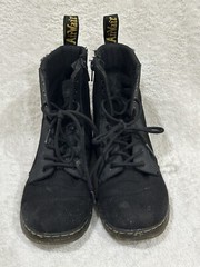 Dr. Martens Doc Combs J Combat Lace Up Boots Men 4 Women 5 Canvas Zip Black
