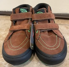 NEW Vans Off The Wall MTE Permaloft Mid Sneakers Brown Green Youth Size 2