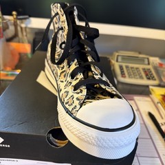 Converse Chuck Taylor All Star Hi Leopard Print Youth Size 5y New 671604F