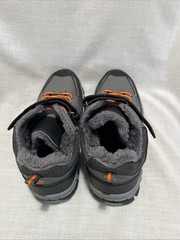 Children Hook & Loop Printed Design Fur Lined Shoes Boy Or Girl Size 35/3