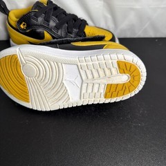 Nike Air Jordan Air Jordan 1 Low ALT PS Size 11C Black Yellow Ochre DR9748-072
