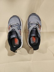 New Balance Kid’s Rave Run V2 Hook & Loop Running Shoe, Slate Grey/Black, 7.5 W