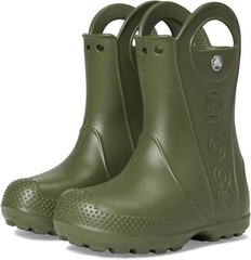 Crocs Kids Rain Boots Army Green Wellington Wellies Size 8