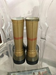 Burberry Kids Nova Check Rain Boots EU 23/24 Made in Italy Plaid Rubber