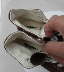 New! Converse Chuck Taylor All Star High Top Shoes Brown KID US Sz 12 1/2-EUR 30
