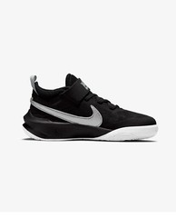 Little Kid’s Nike Team Hustle D 10 Black/Metallic Silver-Volt (CW6736 004)