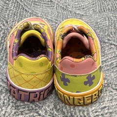 SpongeBob SquarePants Patrick Star Boys Sneakers Yellow Pink Cartoon Size 12