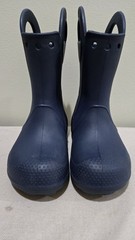 Crocs Handle IT Navy Blue Waterproof Pull On Boots TODDLER SZ 13 C EXCELLENT!
