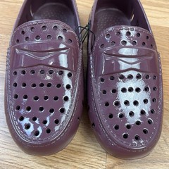 Floafers Prodigy Driver Burgundy Patent Loafers Shoes Big Kids Size 2 NEW