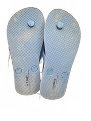 Old Navy Light Blue Flip Flops with Fish Pattern – Size 1Y-2Y