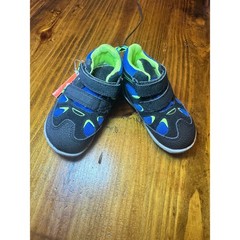 Merrell Bare Steps Ridge Toddler Waterproof Sneakers Blue Black Lime 5M ML265238