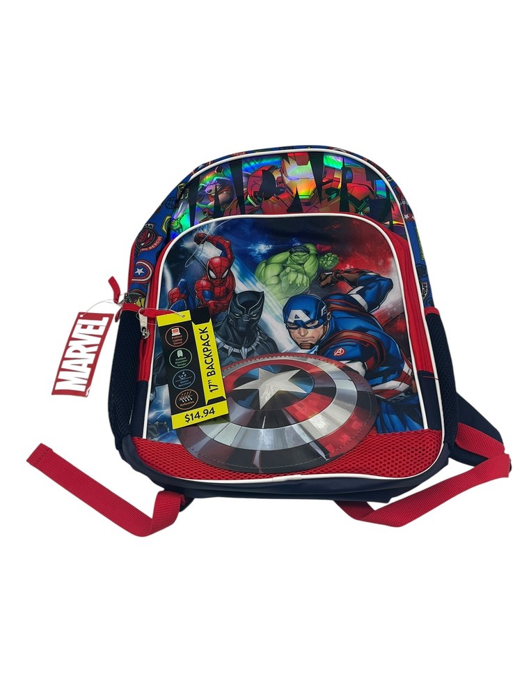 New Marvel Avengers 17″ Backpack Padded Laptop Sleeve Water Resistant Bag