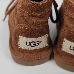 UGG Neumel Kids Boots Chestnut Brown Suede Chukka Lace Up Classic 10T