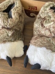 Lazy One Slipper Slippers Wolf Coyote Animal Paw Slipper Youth M Medium