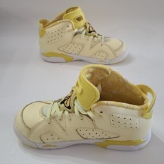 Jordan 6 Retro (PS) Dynamic Yellow Floral Sneakers 2019 Size 3Y Kids 543389800 D