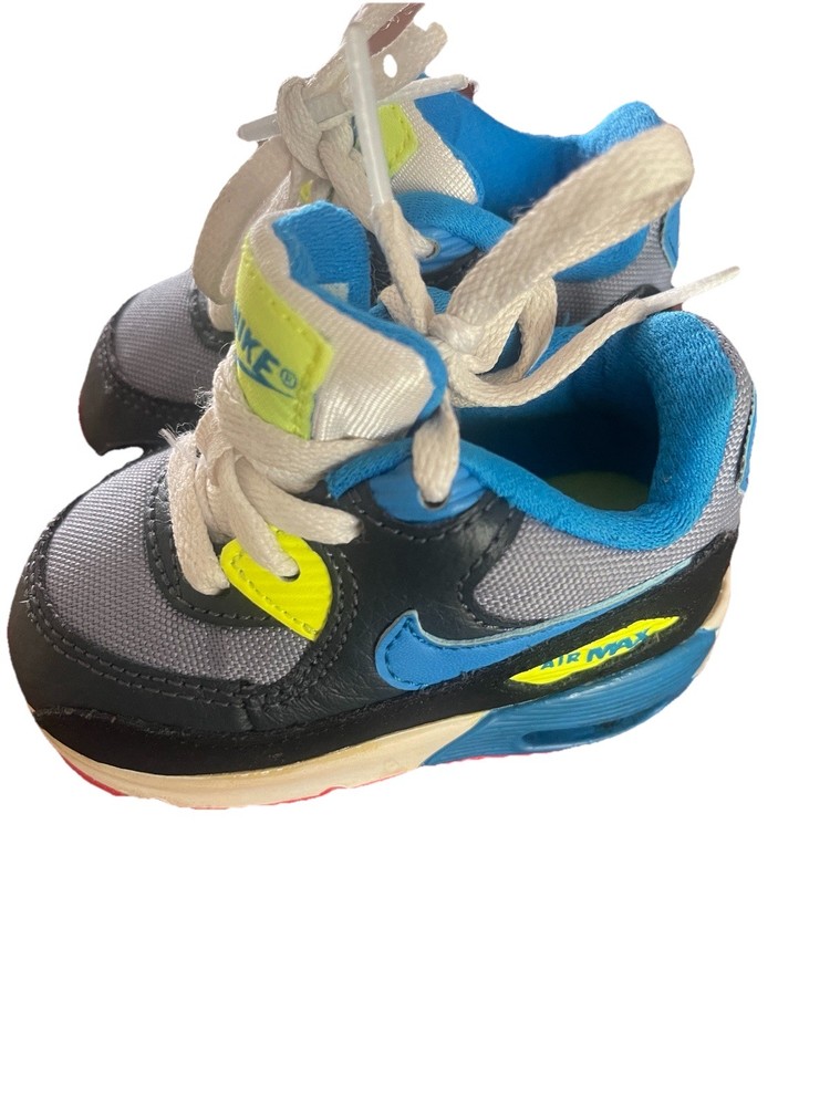 Nike Air Max 90 (Baby Toddlers Size 3C) Color Is Grey And Blue 408110-0092