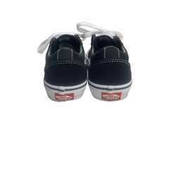 Vans Ward Low Sneakers Y5.0 Black White Classic Skate Sidestripe Retro Style