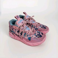 Puma MB.03 Pink Lilac Team Light Blue 379329-01 Youth SZ 5 Basketball Shoes.