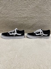 VANS Old Skool Overt Comfy Cush Black/White US Size 2 Youth Unisex NWOB NWOT