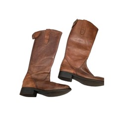 Steve Madden Distressed Finish Leather Riding Boot Unisex Style Size 6M