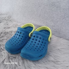 Joybees Active Clogs Water Shoes Unisex Kids Size 8 9 Blue Green Slip-on EVA