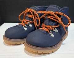 Carter’s Toddler Size 12 Cason Ankle Boot Navy Bungee Lace Soft Suede Hiking