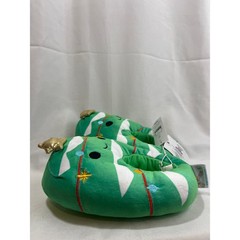 Squishmallows Christmas Tree Plush Slippers Green Holiday Kids Size 4/5 NEW