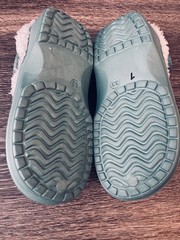 Kids Fleece Lined Clogs Teal Green EU 33 (US 1) Sherpa Warm Slip-On Shoes