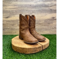 Justin Youth – Size 2D – Brown Square Toe Cowboy Boots Style JK7510