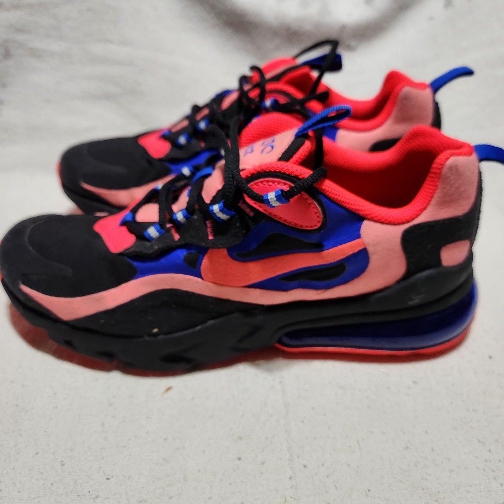 Size 6 – Nike Air Max 270 React Low Black Crimson Blue
