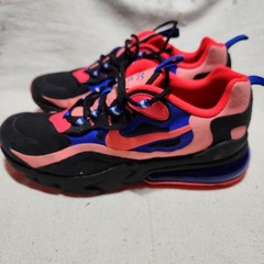 Size 6 – Nike Air Max 270 React Low Black Crimson Blue