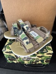 A Bathing Ape BAPE Suicoke Size K13 Cm 20 Slides Sandals Toddler Kids Green