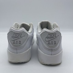 Nike CD6864-100 Air Max 90 Leather GS Youth Size 7Y Shoes Recraft Triple White