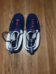 Nike Air Foamposite Pro Blue Void University Red 644792-405 Youth 7 / Women 8.5