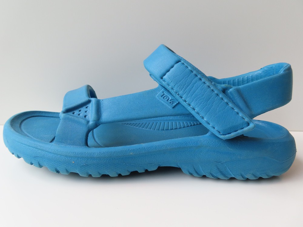 Kids TEVA Hurricane DRIFT all rubber strappy sandal- Blue Size 4