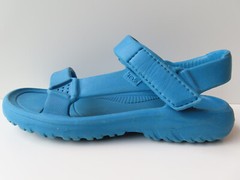 Kids TEVA Hurricane DRIFT all rubber strappy sandal- Blue Size 4