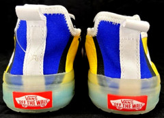 NEW Vans Off The Wall Striker Ultimate Multicolor Block strap Shoes Youth 2.5 Y