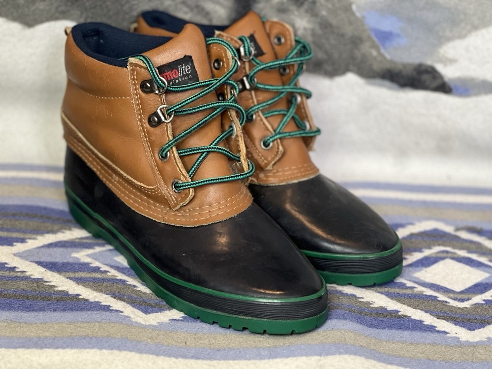 Women’s Land Rover Thermolight Thin Insulation Leather & Rubber Duck Boot Size 9