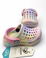 Joybees Kids Classic Clogs, Pastel Tie-Dye, Size C4/5